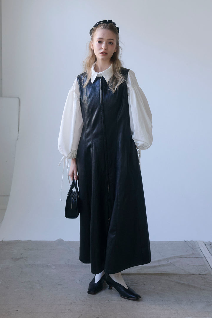 [予約]ワイドスリーブドロストクロップドシャツ