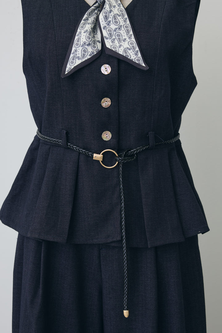 [予約]スカーフセットデニムマニッシュセットアップ