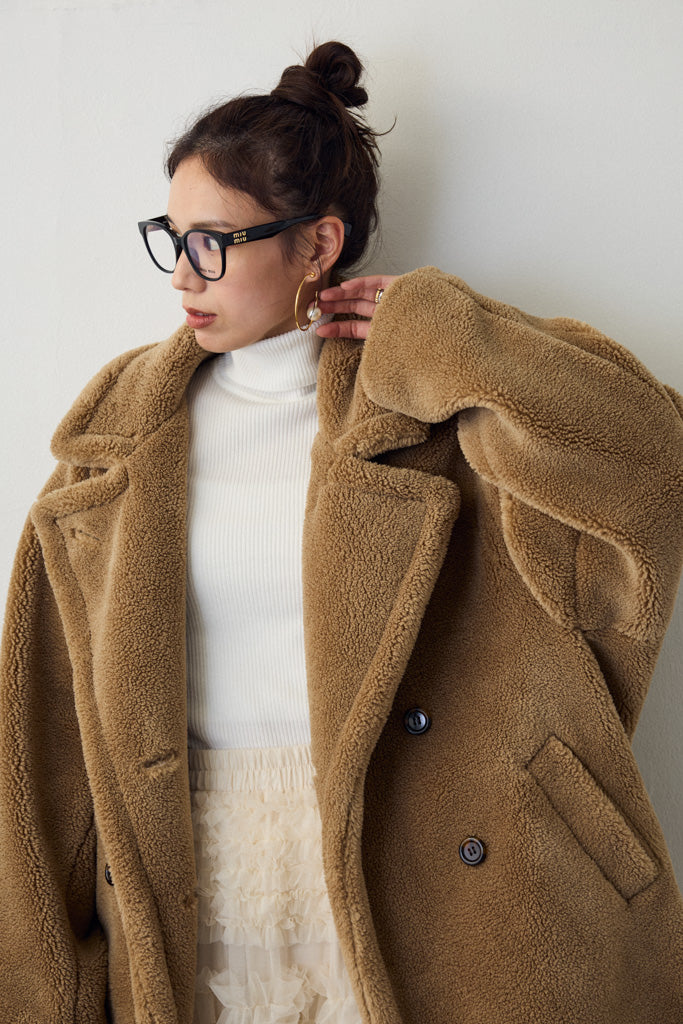 [予約]テディボアミディ丈コート