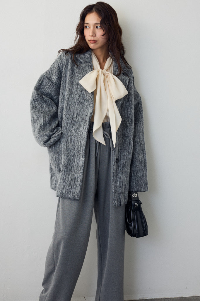 [予約]シャギーミドル丈コート