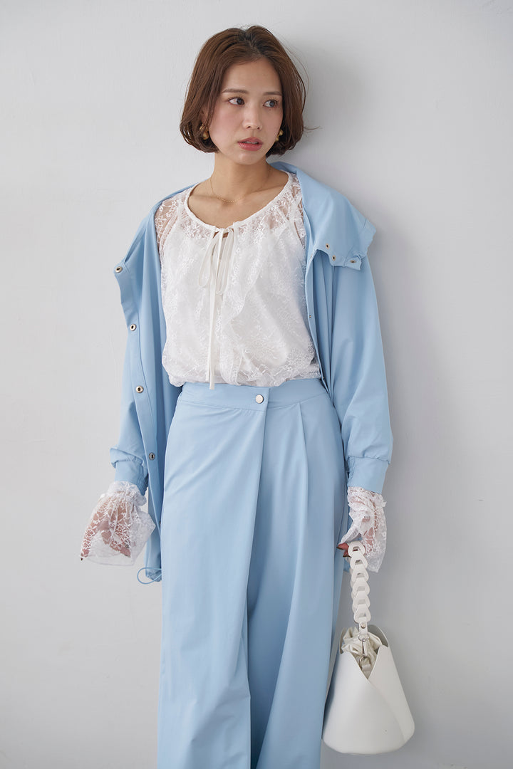 [予約/SET]撥水スタンドカラー2wayドロストブルゾン+撥水ドロストヘム2wayパンツ(2set)