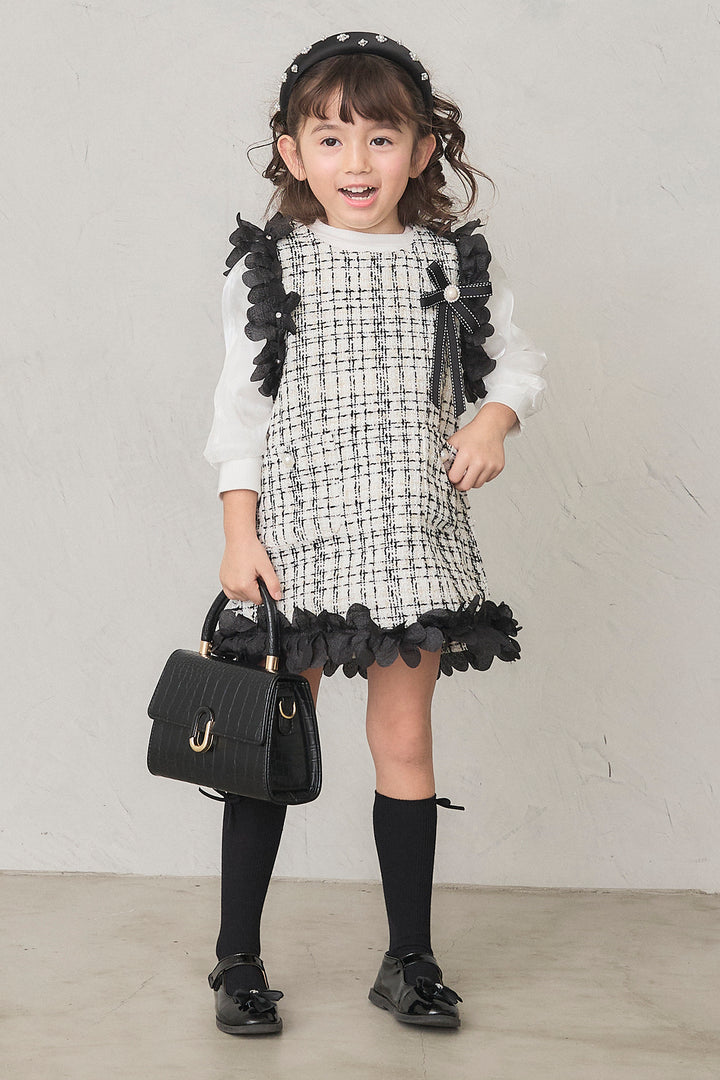 [予約]フリルツイードワンピセット