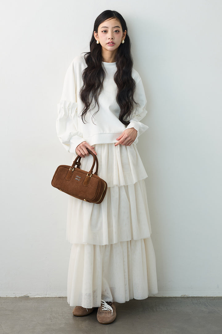 [予約]タックパールスリーブプルオーバー