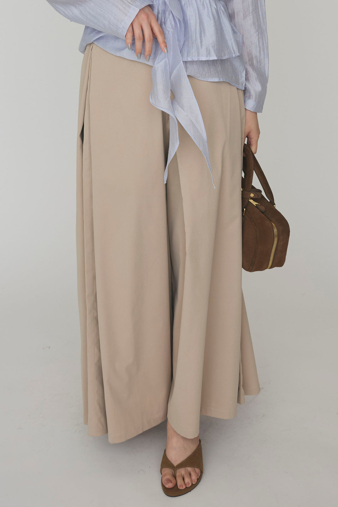 [予約]フロントサイドタックワイドパンツ