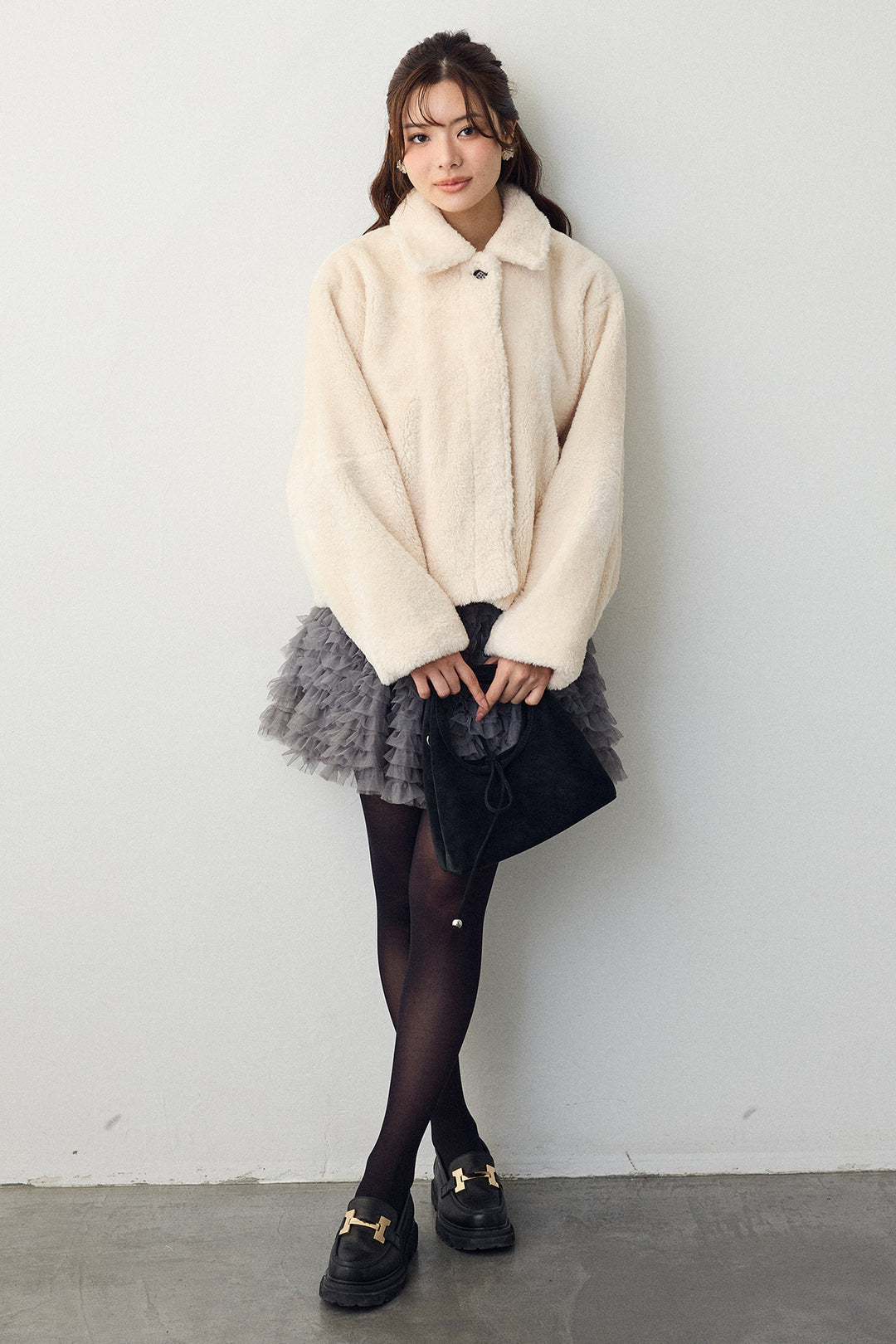 [予約]ボアコクーンスリーブジャケット