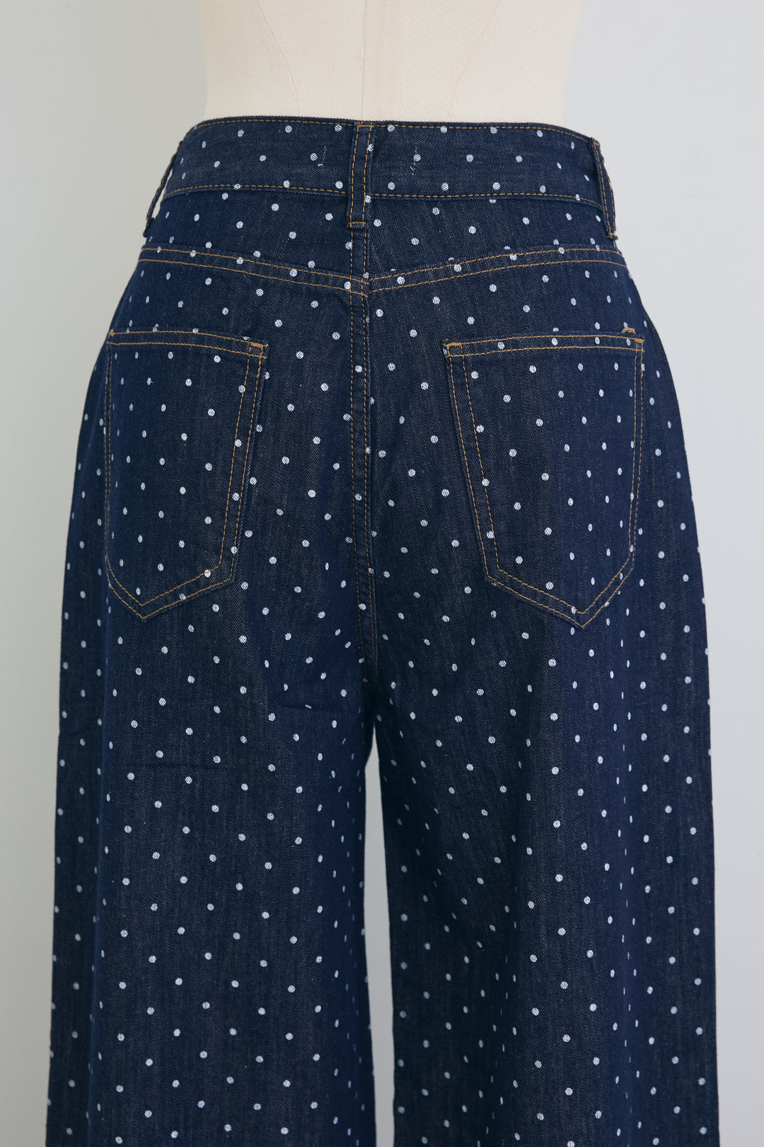 [予約]ドットデニムパンツ