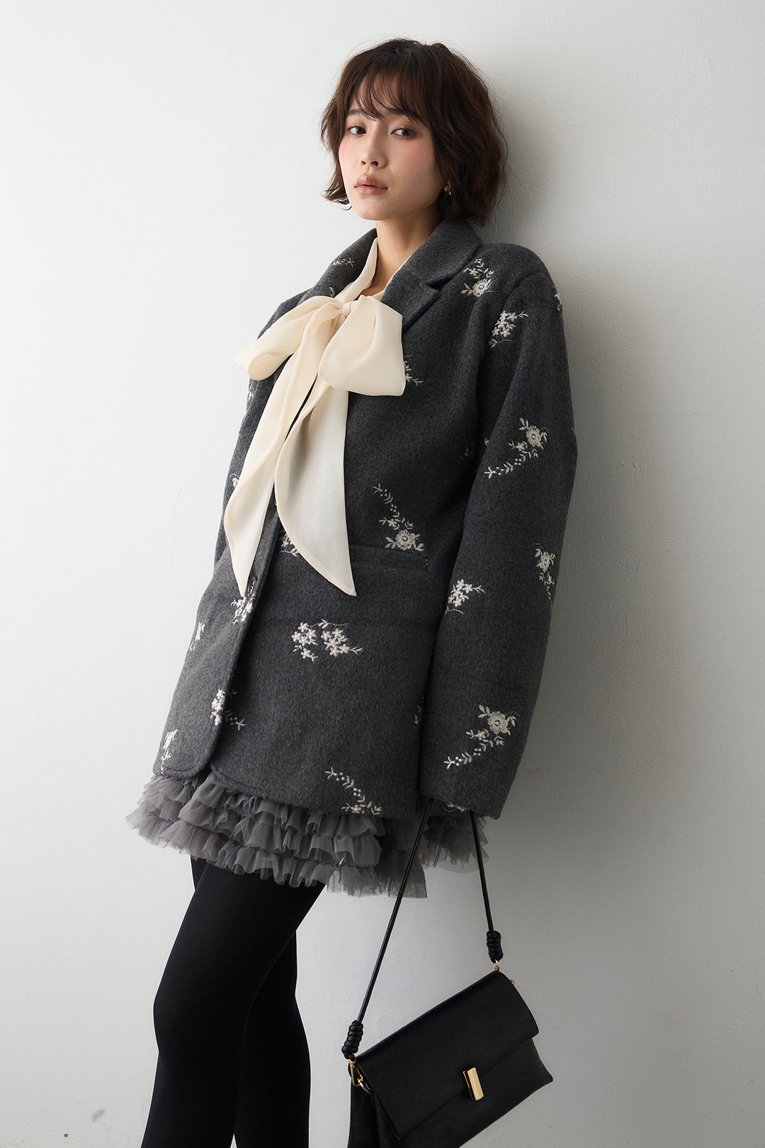 [予約]フラワーエンブロイダリーモッサジャケット
