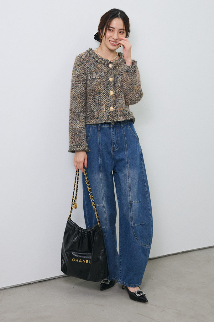 [予約]カラーミックスツイードジャケット