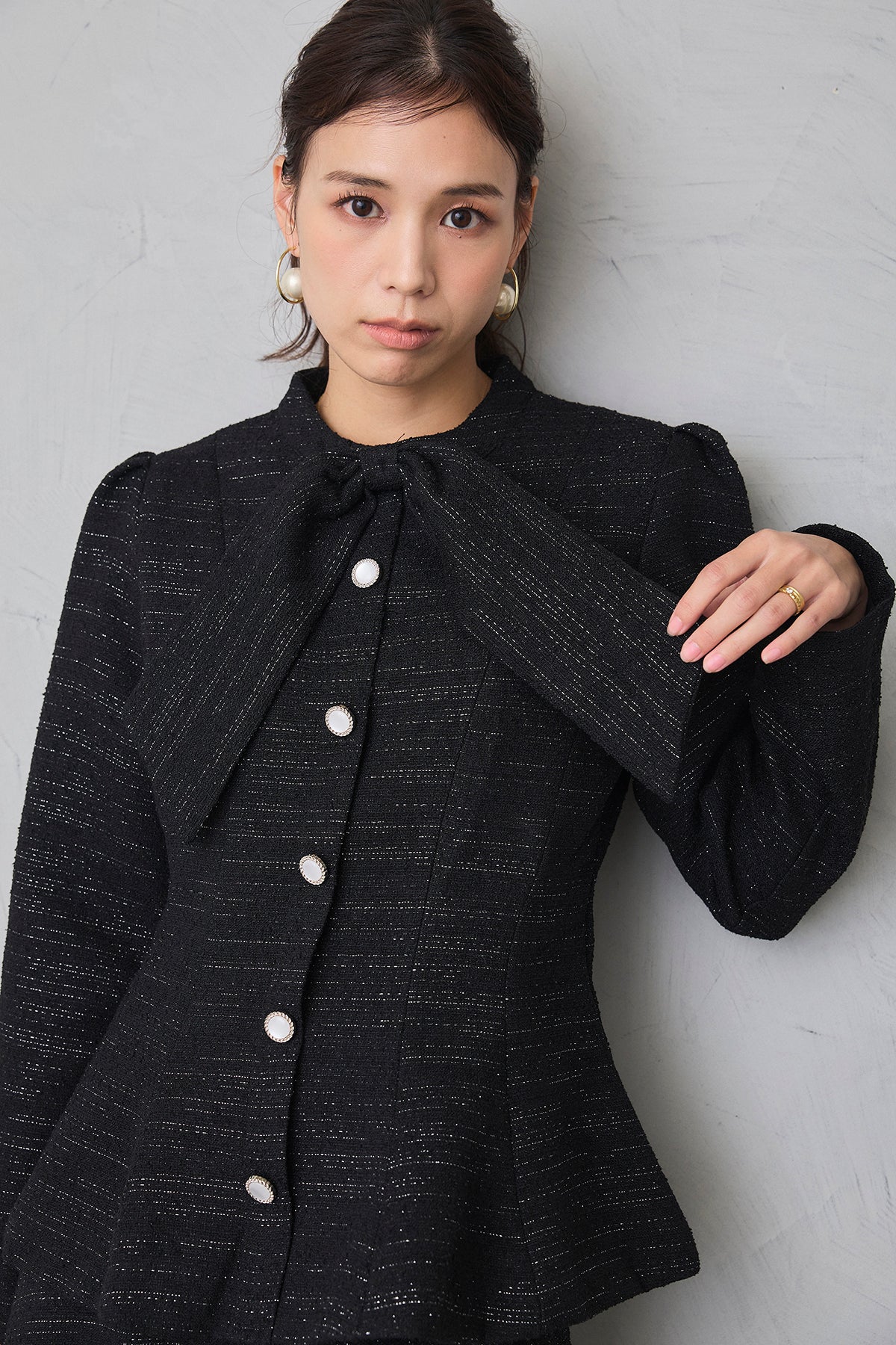 予約]プリンセスラインツイードジャケットセットアップ – Frene