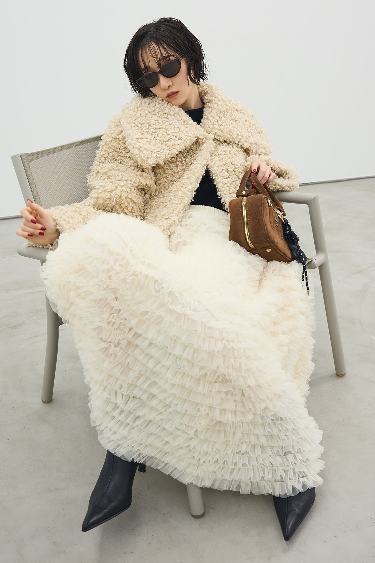 予約]BIGカラープードルショートコート – Frene