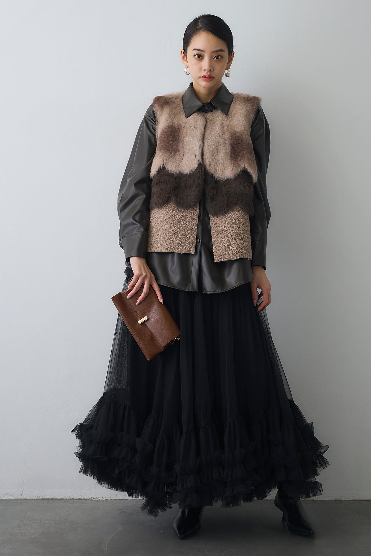 新品未使用♡Freneスウィートチュールフリルスカート 予約]スウィートチュールフリルスカート– Frene