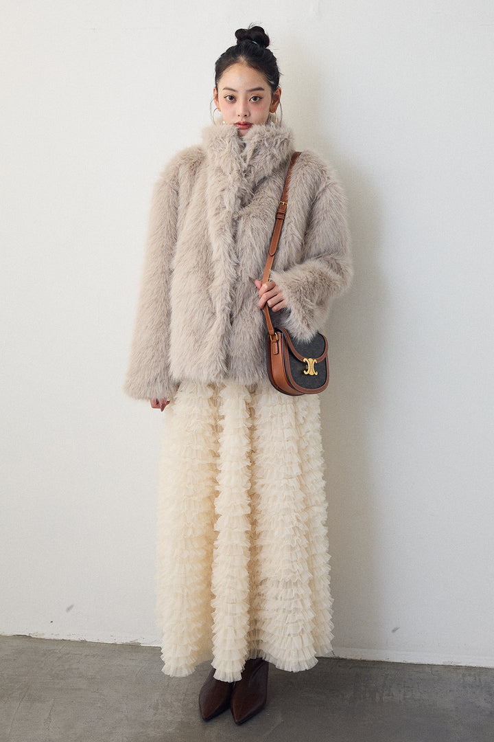 [予約]ニュアンスカラーファーコート