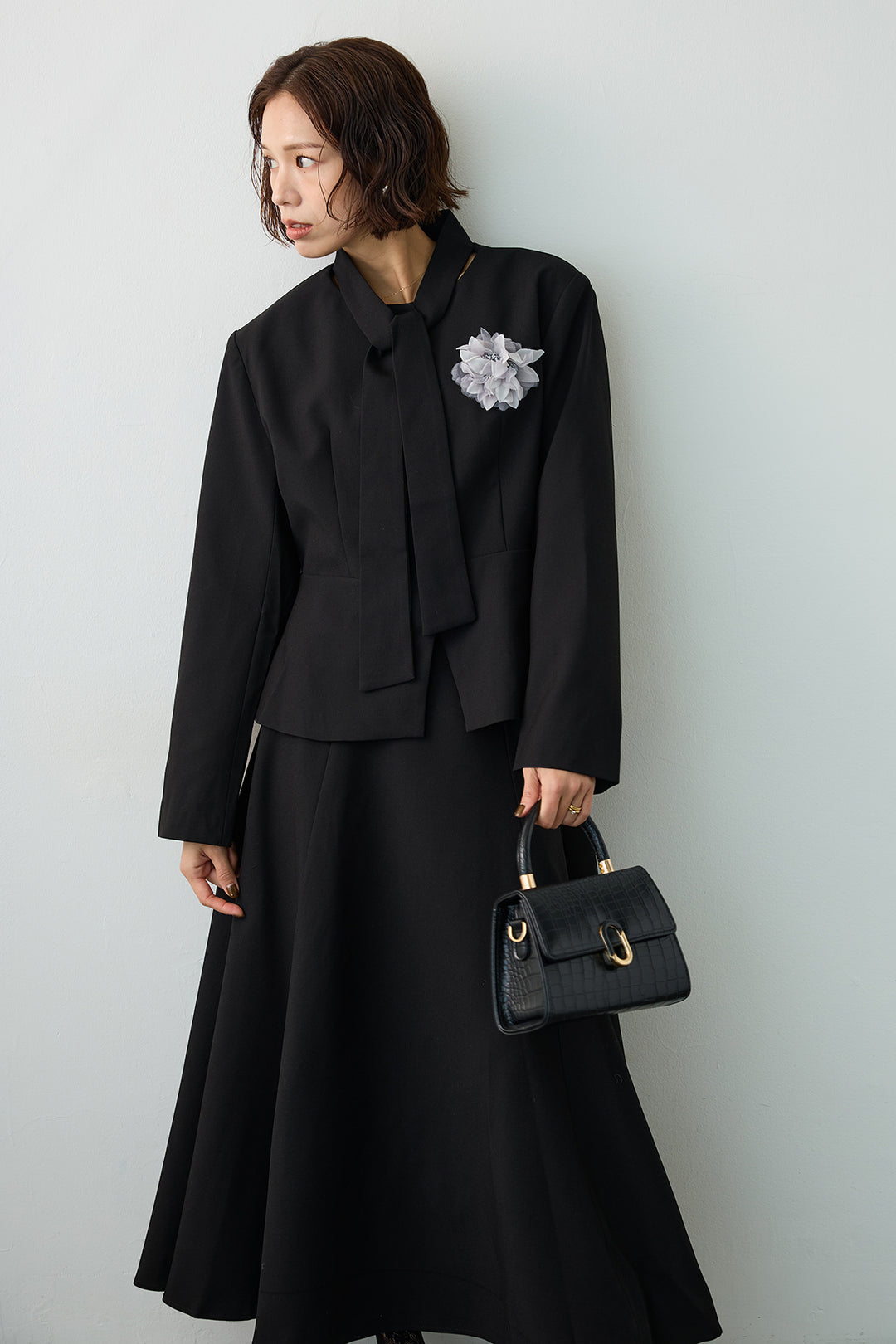 [予約]エフォートレスノーカラージャケットセットアップ