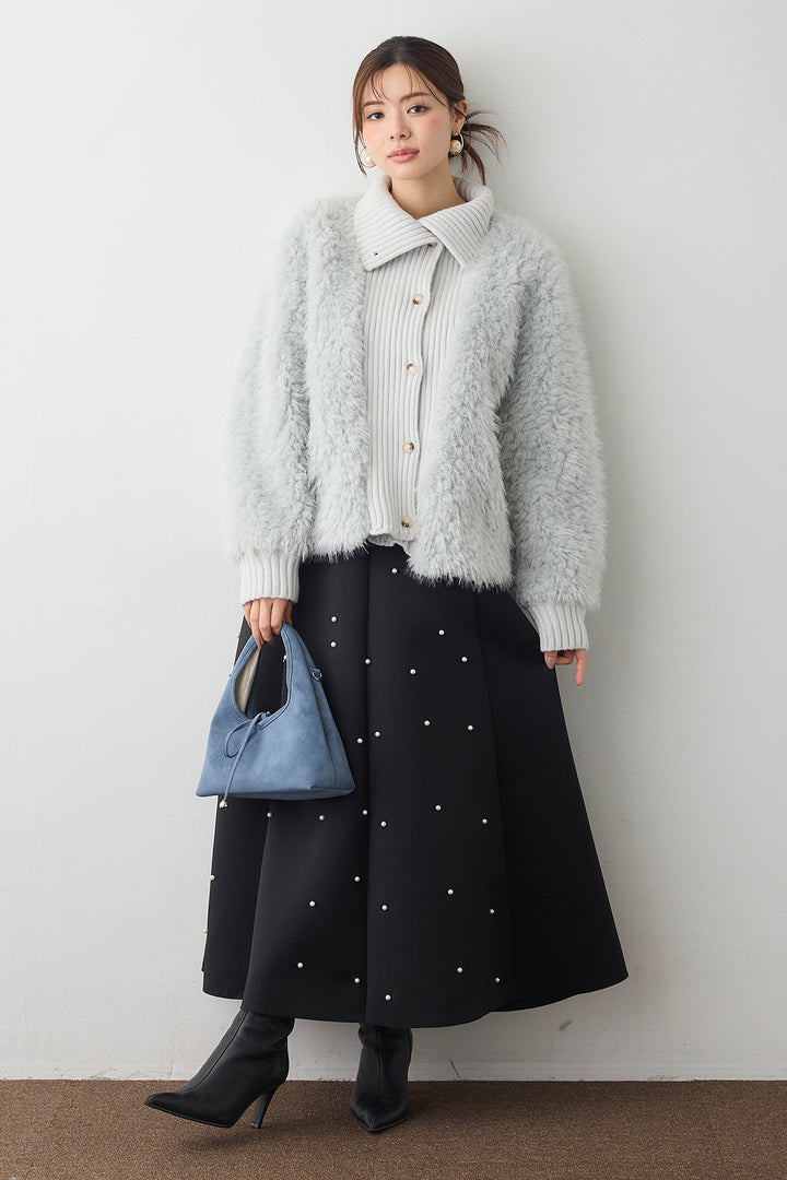 [予約]マルチパターンボンディングフレアスカート