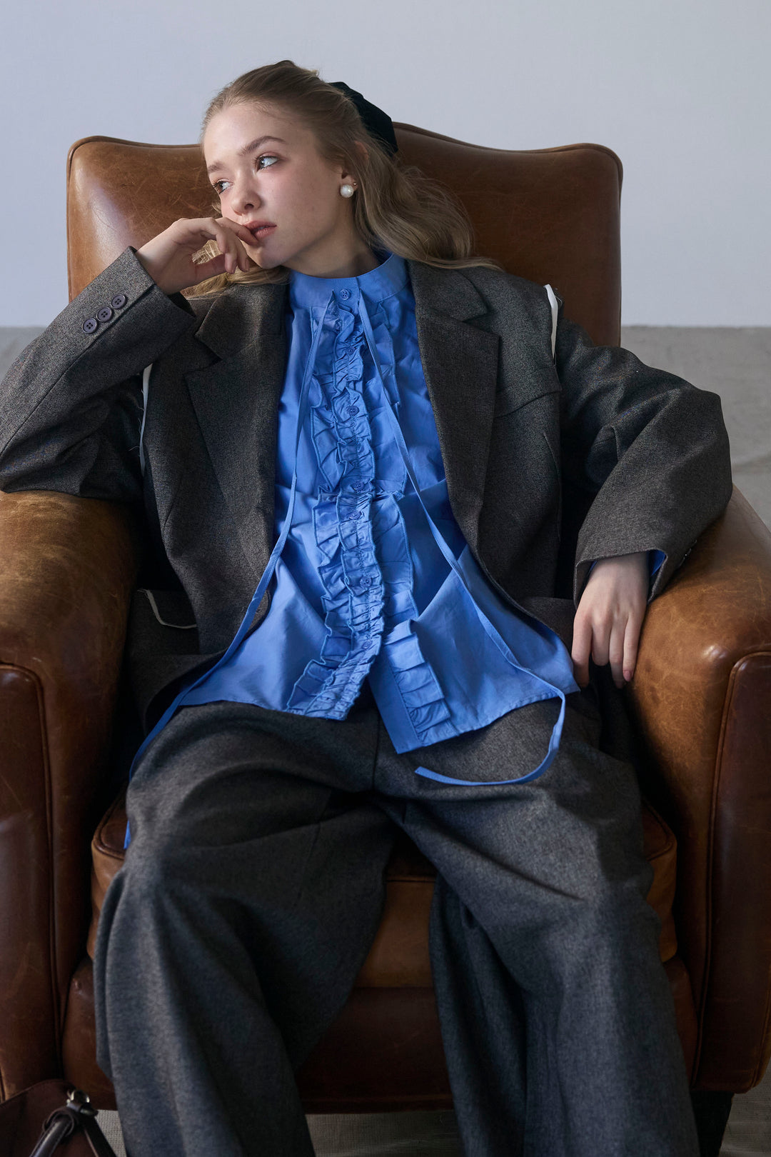 [予約]ライトツイードマニッシュジャケットセットアップ