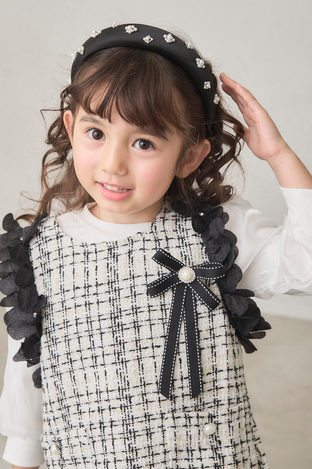 [予約]フリルツイードワンピセット