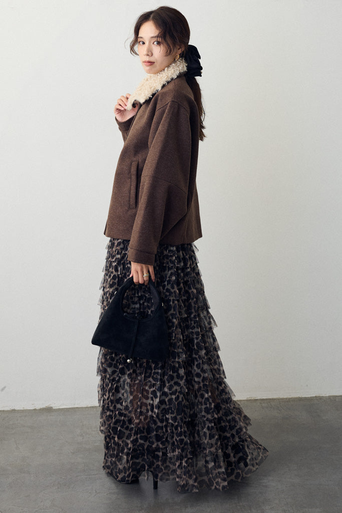 [予約]プードル襟2wayコート