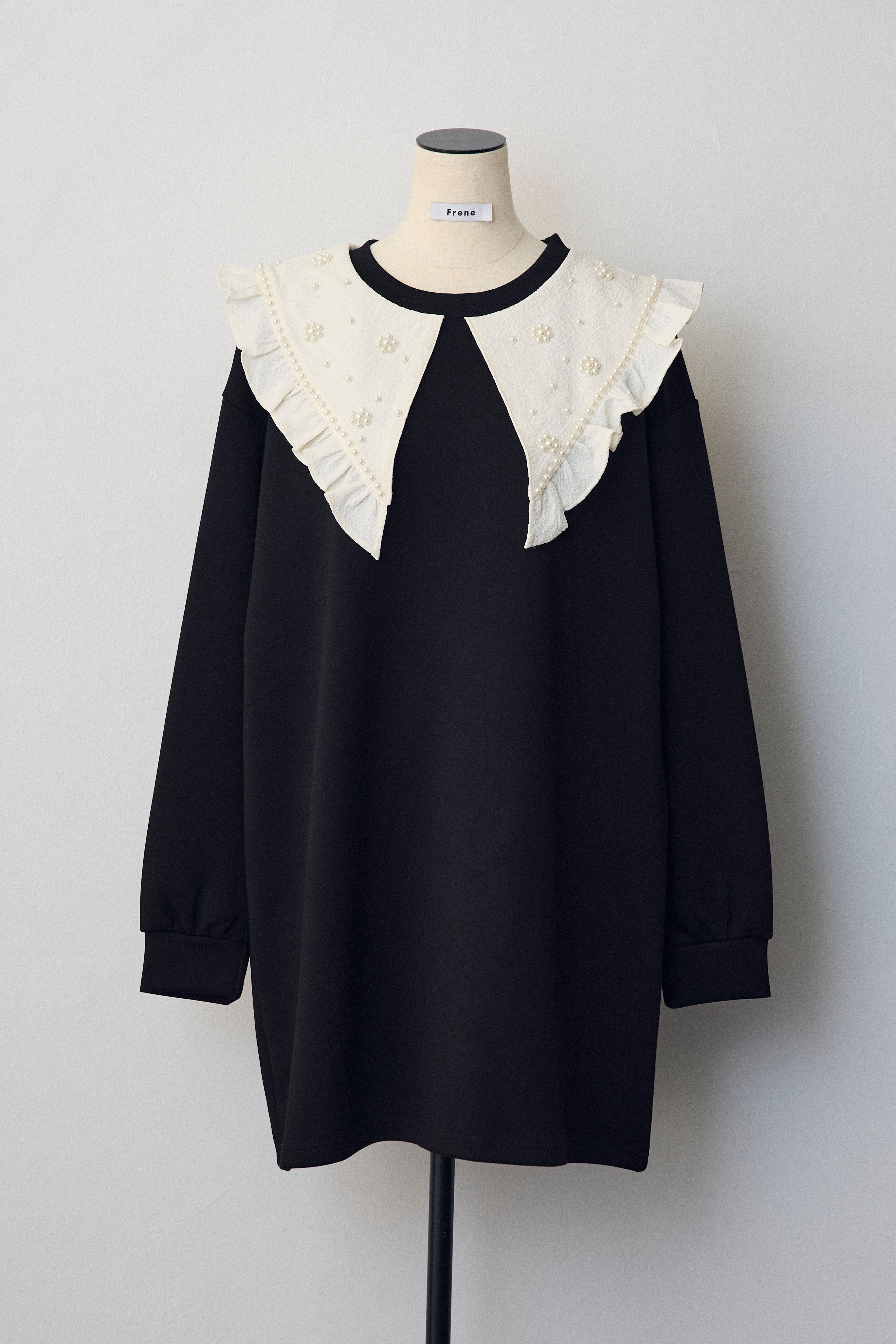 予約]パールフラワーBIGカラースウェットワンピ – Frene