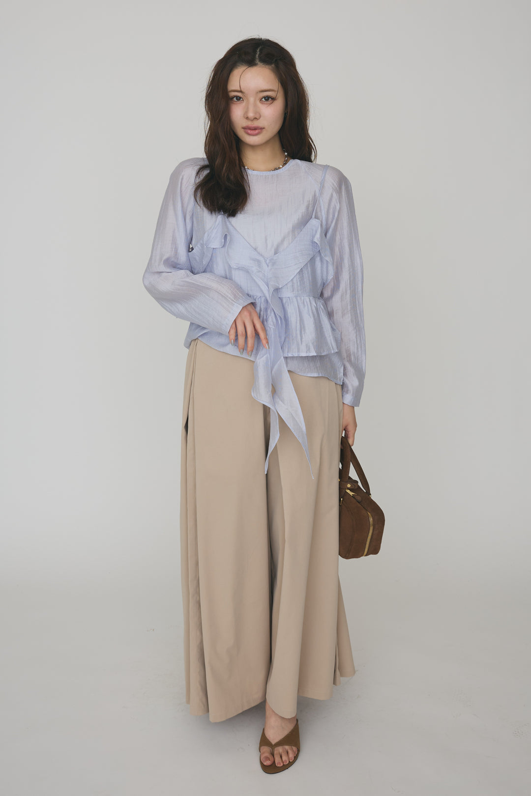 [予約]フロントサイドタックワイドパンツ