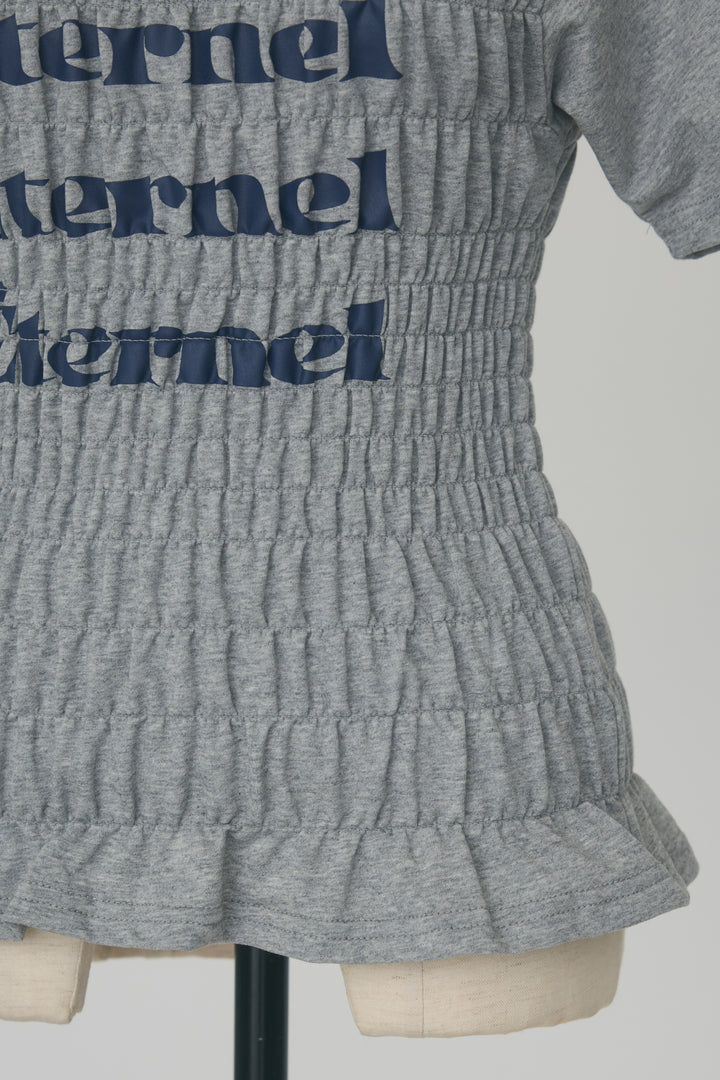 [予約]シャーリングロゴコンパクトTシャツ