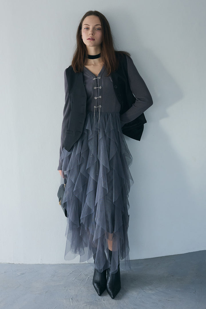 [予約]バックリボン美ラインジレ
