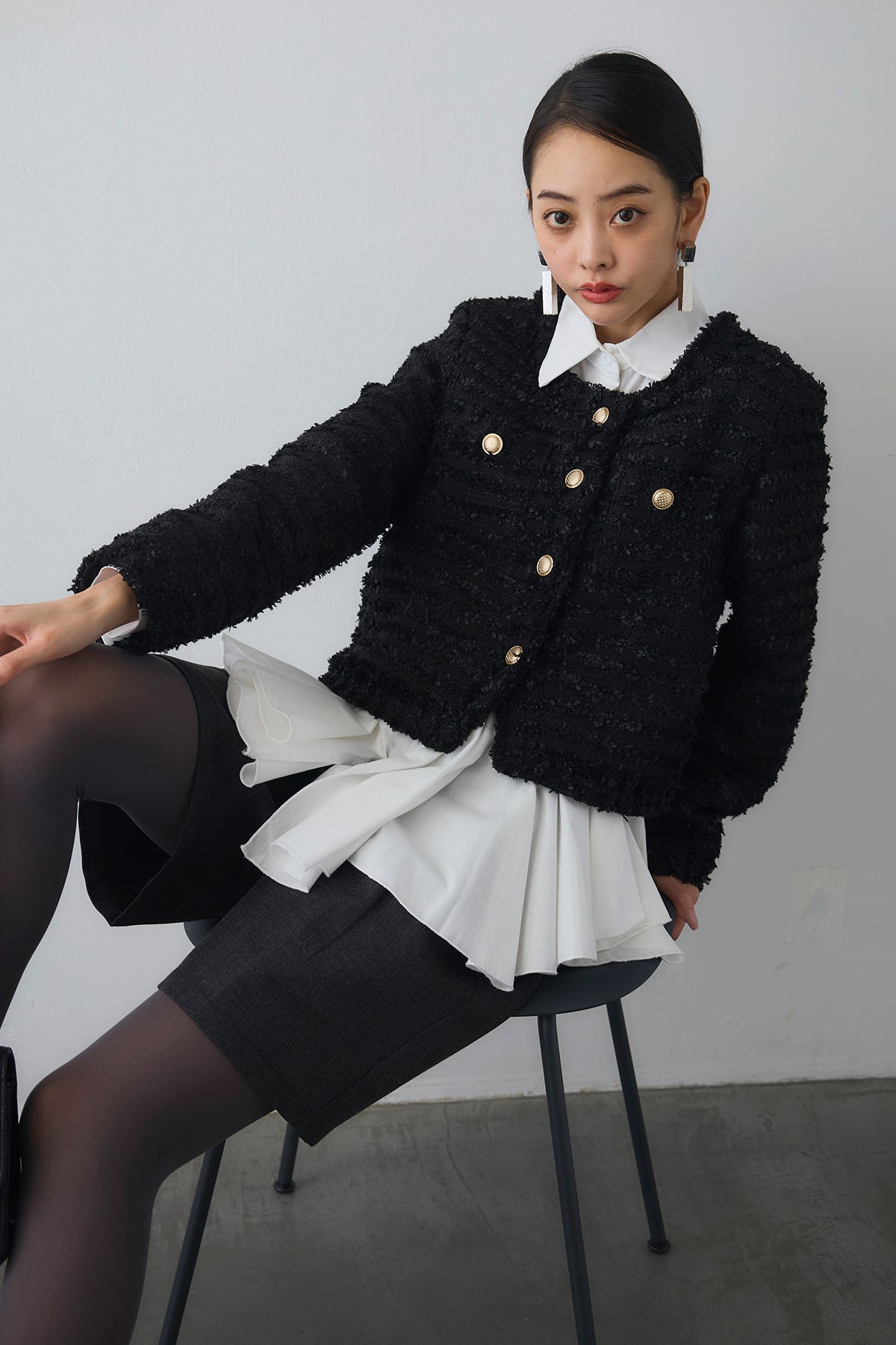 予約]フレンチクラシックツイードジャケット – Frene