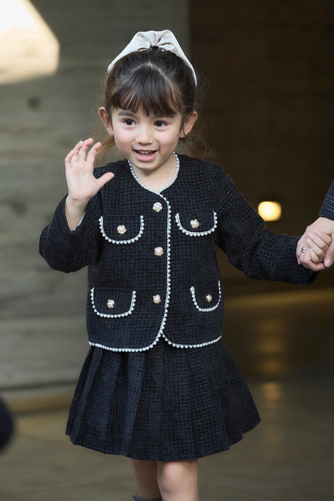 [予約]パールツイードジャケット＋プリーツスカートセット