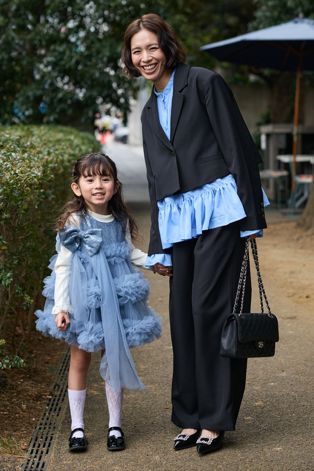 [予約](kids)スパンコールリボンホイップチュールワンピセット