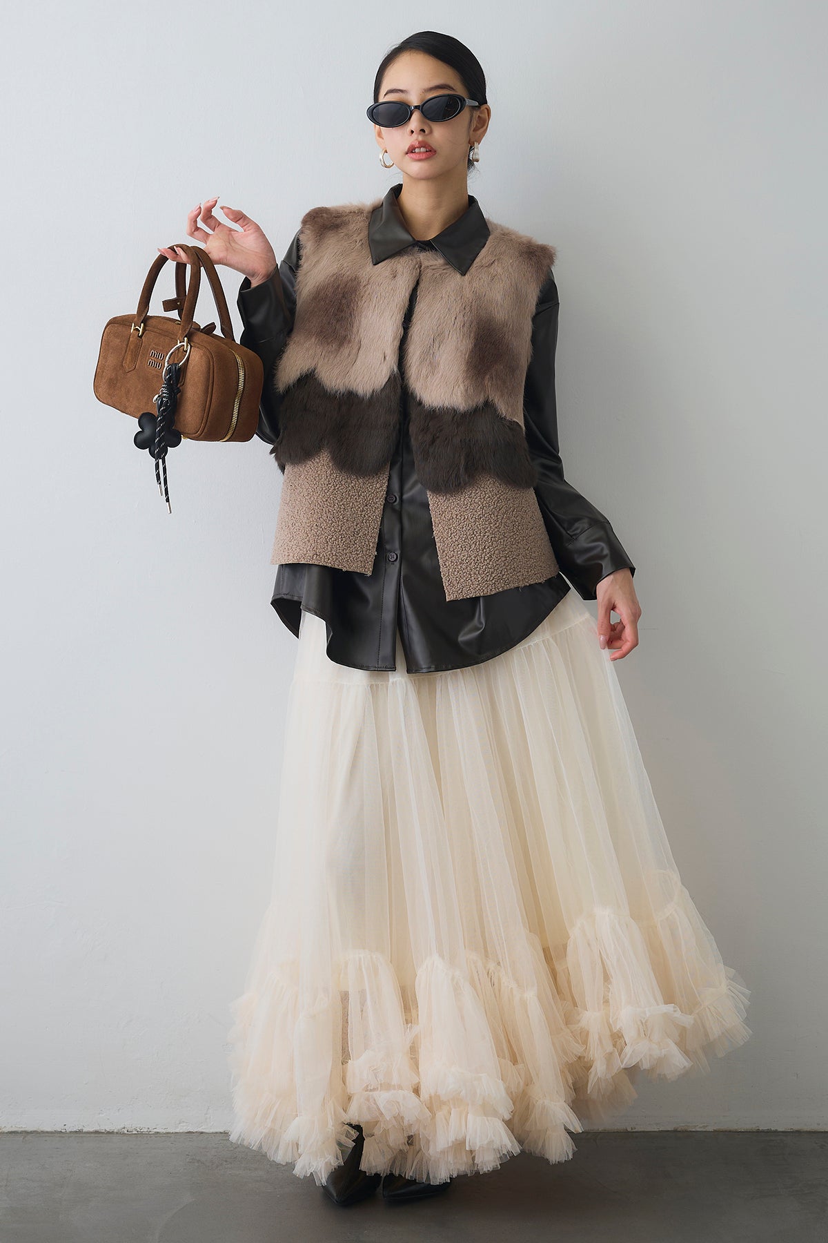 新品未使用♡Freneスウィートチュールフリルスカート 予約]スウィートチュールフリルスカート– Frene