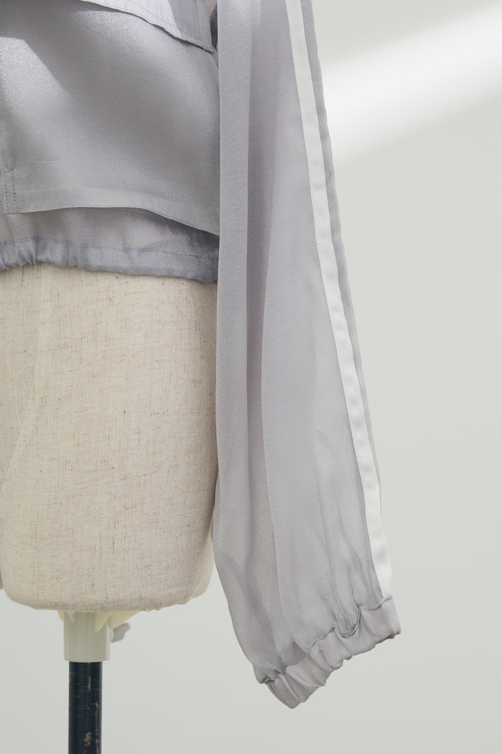 [予約]シアーオーガンジーサイドラインショートブルゾン