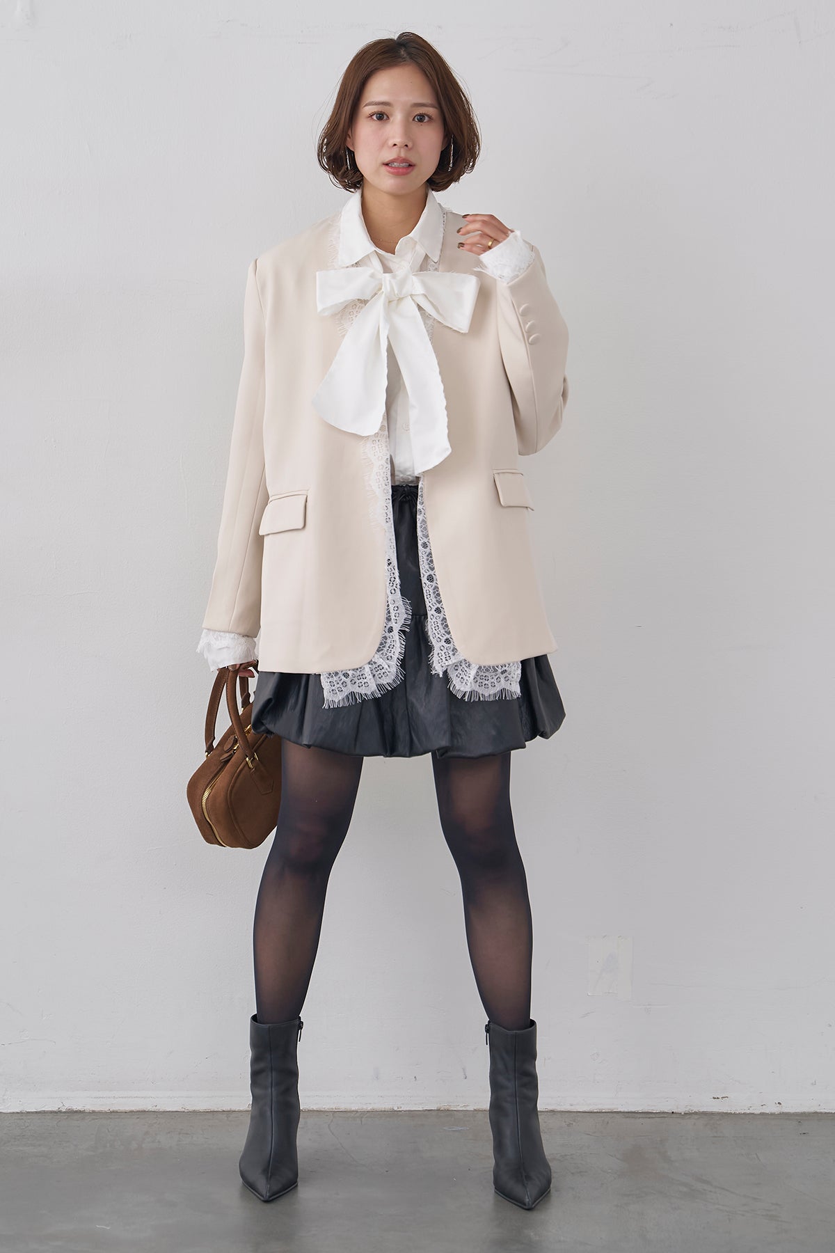 予約]カシュクールレースドッキングジャケット – Frene