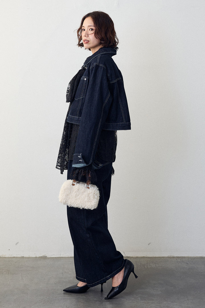 [予約]クロップドデニムセットアップ