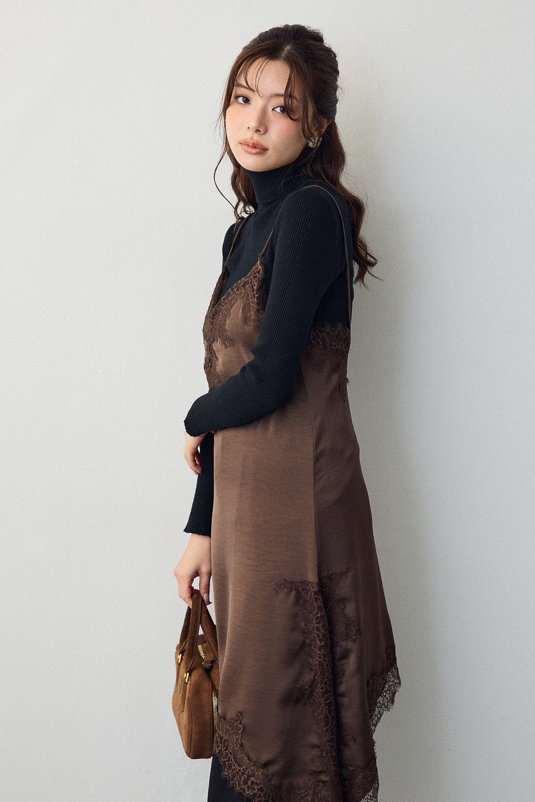 [予約]ベーシックリブタートルニット