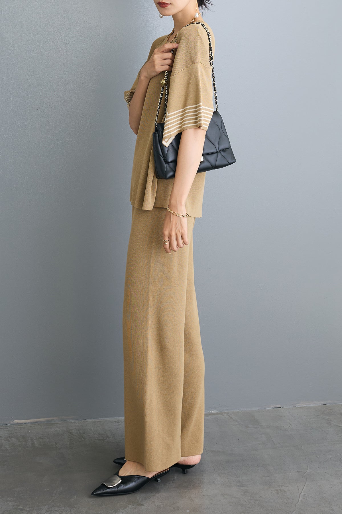 【新品タグ付き】BELLE&SUN CROCHET セットアップ　ニット 新品タグ付き】BELLE&SUN CROCHET セットアップ ニット - メルカリ