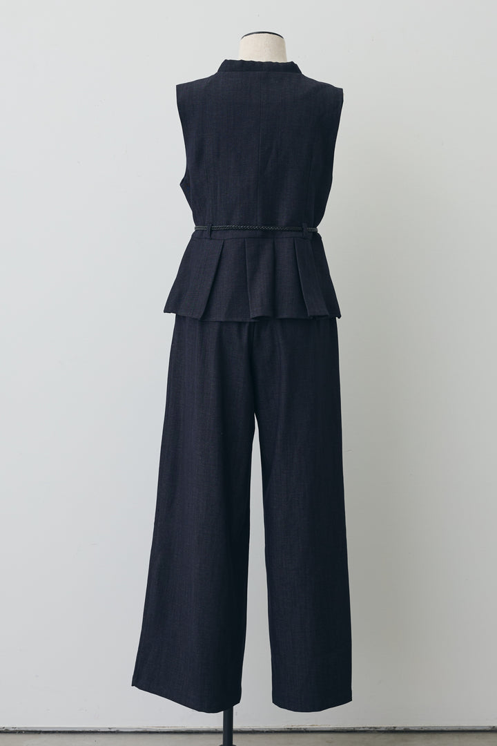 [予約]スカーフセットデニムマニッシュセットアップ