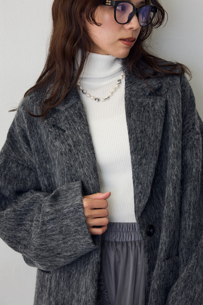 [予約]シャギーミドル丈コート