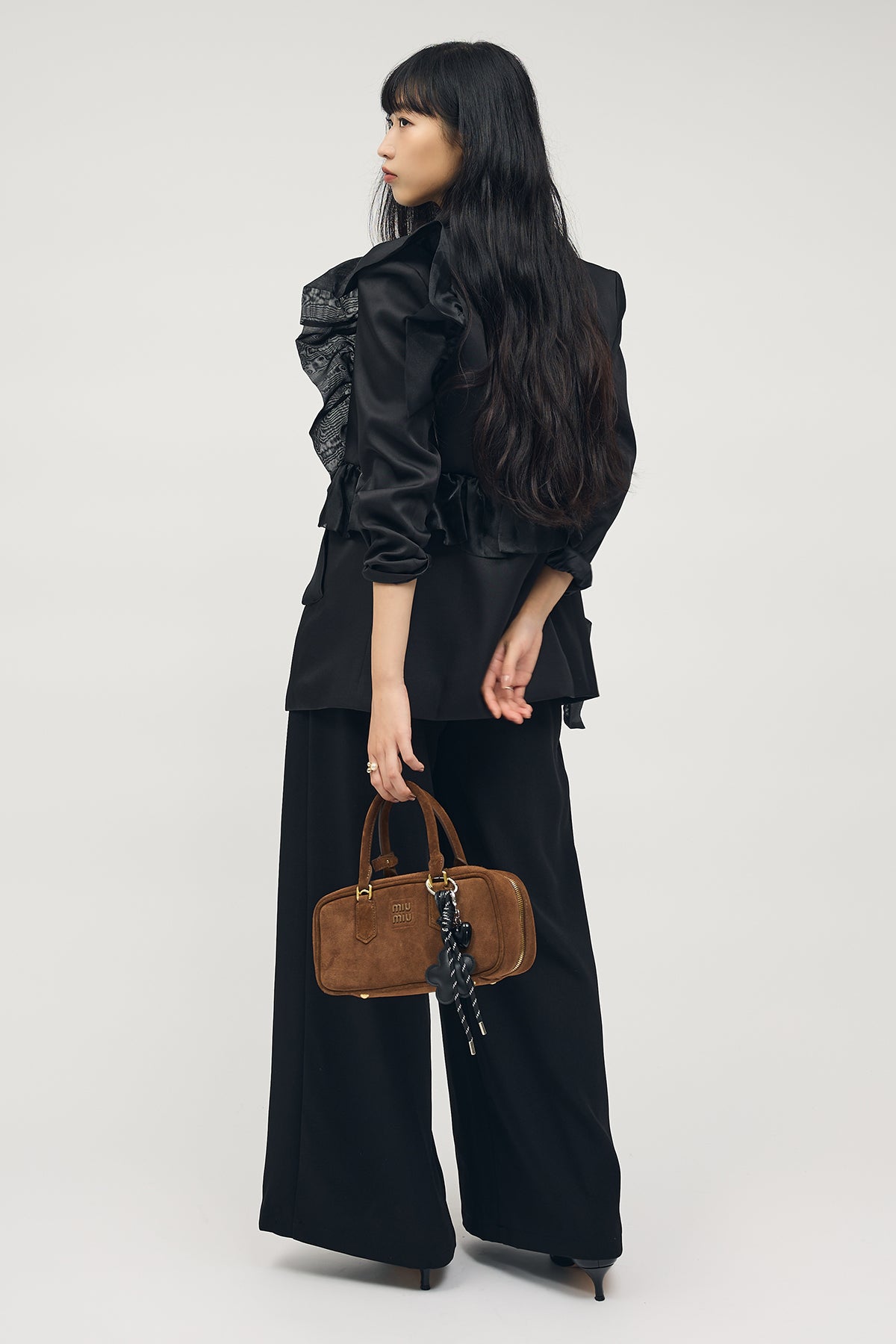 予約]アシメフリルマニッシュジャケット – Frene