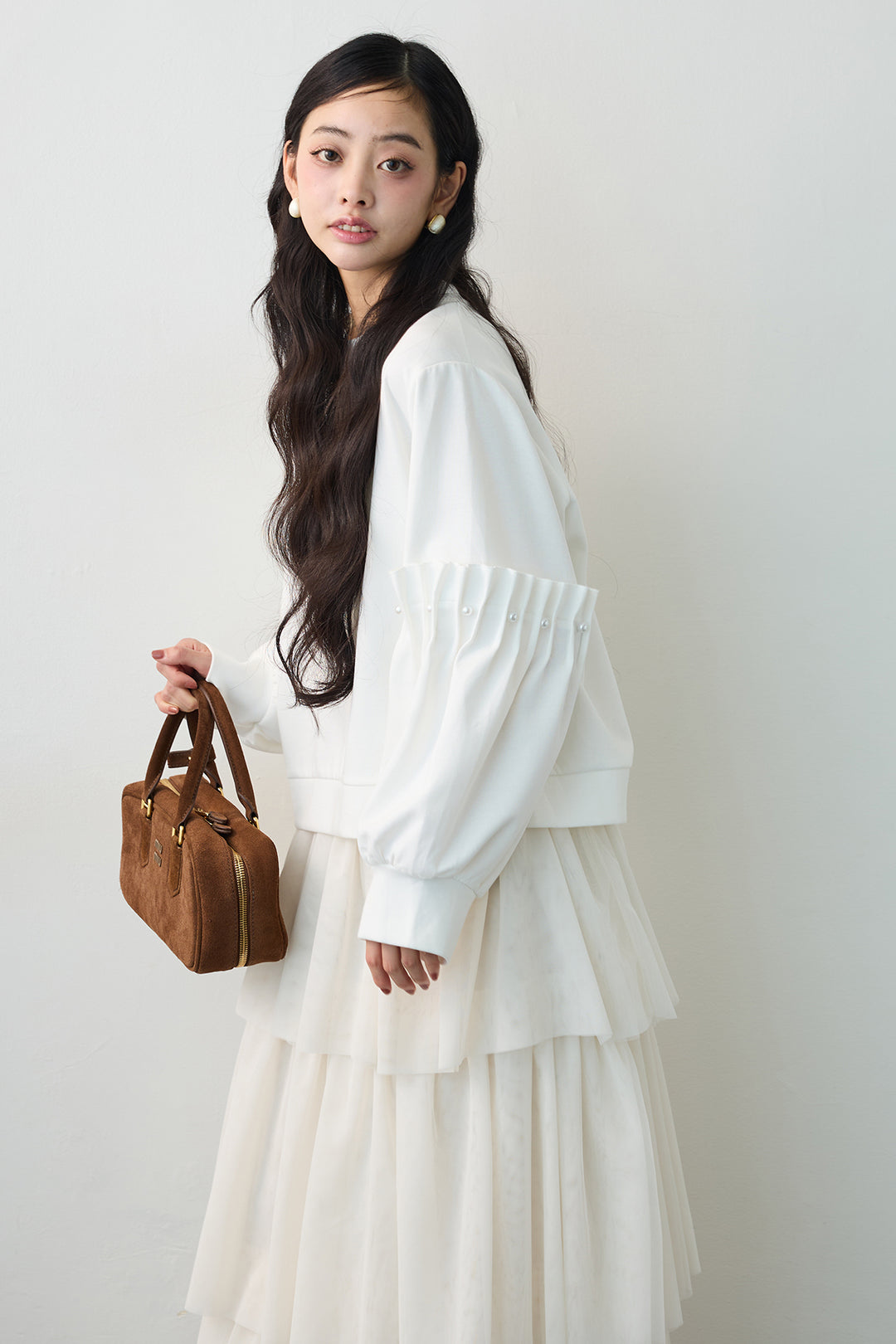 [予約]タックパールスリーブプルオーバー