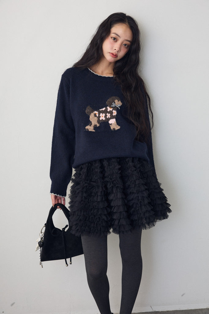 [予約]ホイップチュールミニ丈スカート