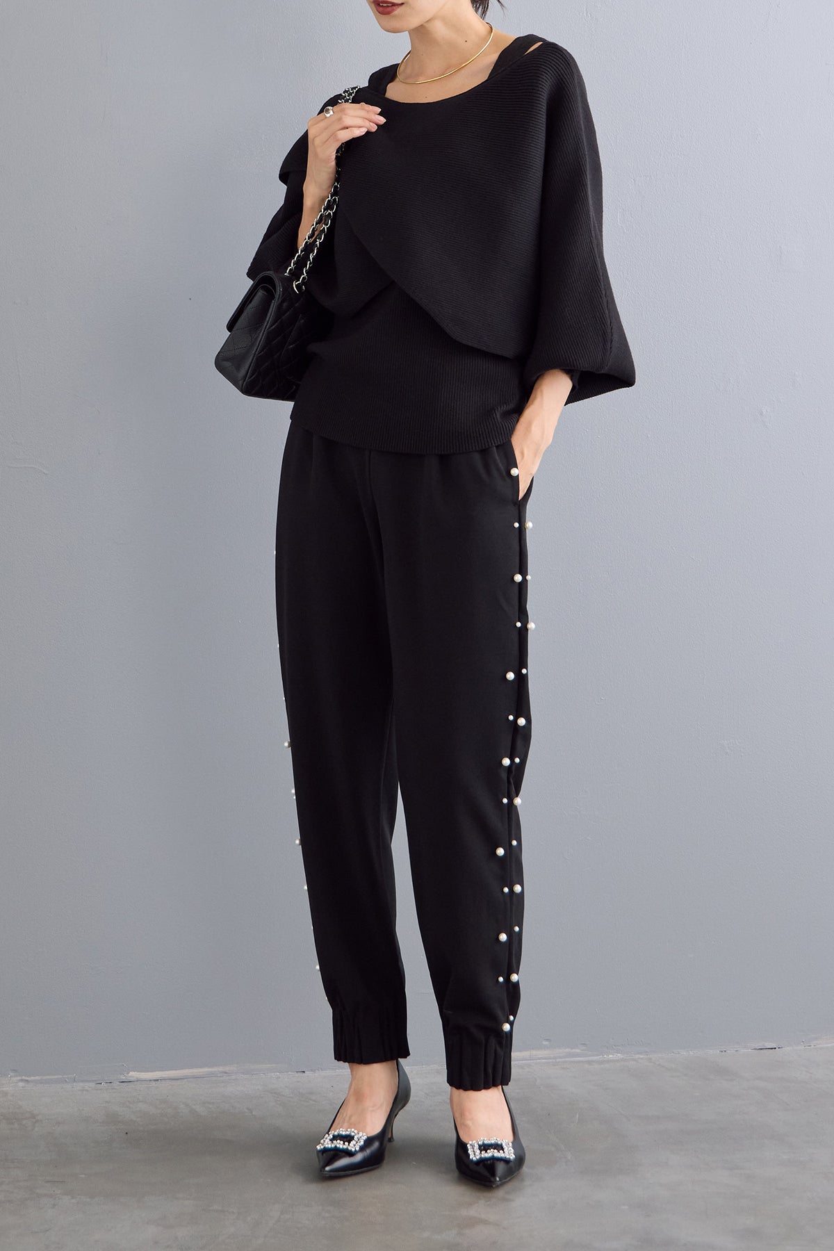 Frene アシメケープタンクニットセット 予約]アシメケープタンクニットセット – Frene