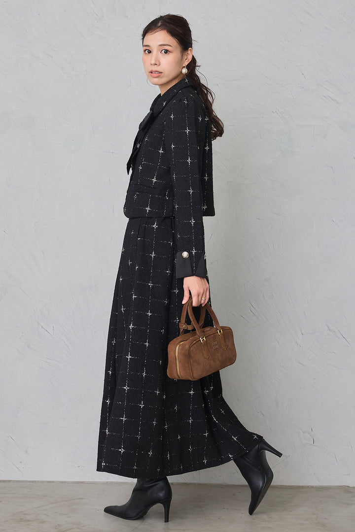 [予約]クラシックラインツイードリボン2wayセットアップ