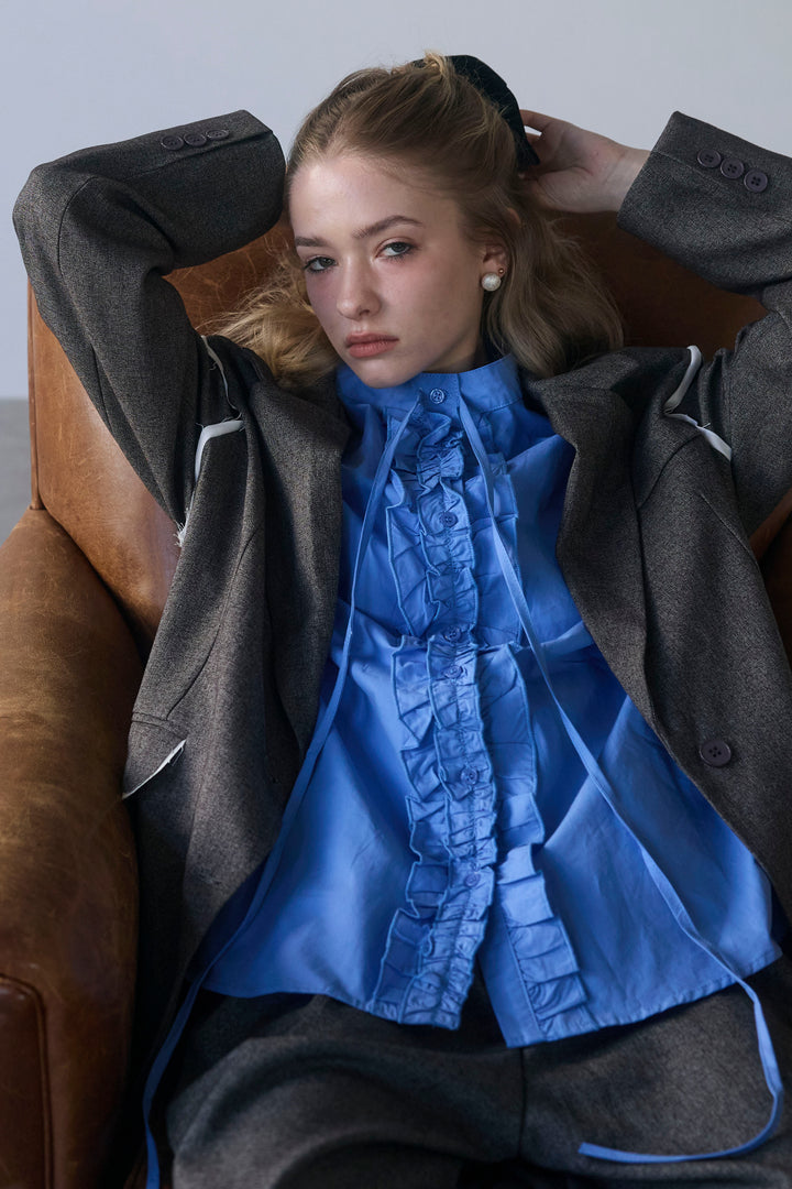 [予約]ライトツイードマニッシュジャケットセットアップ