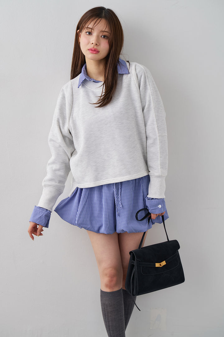 [予約]コクーンシルエットライトスウェットPO