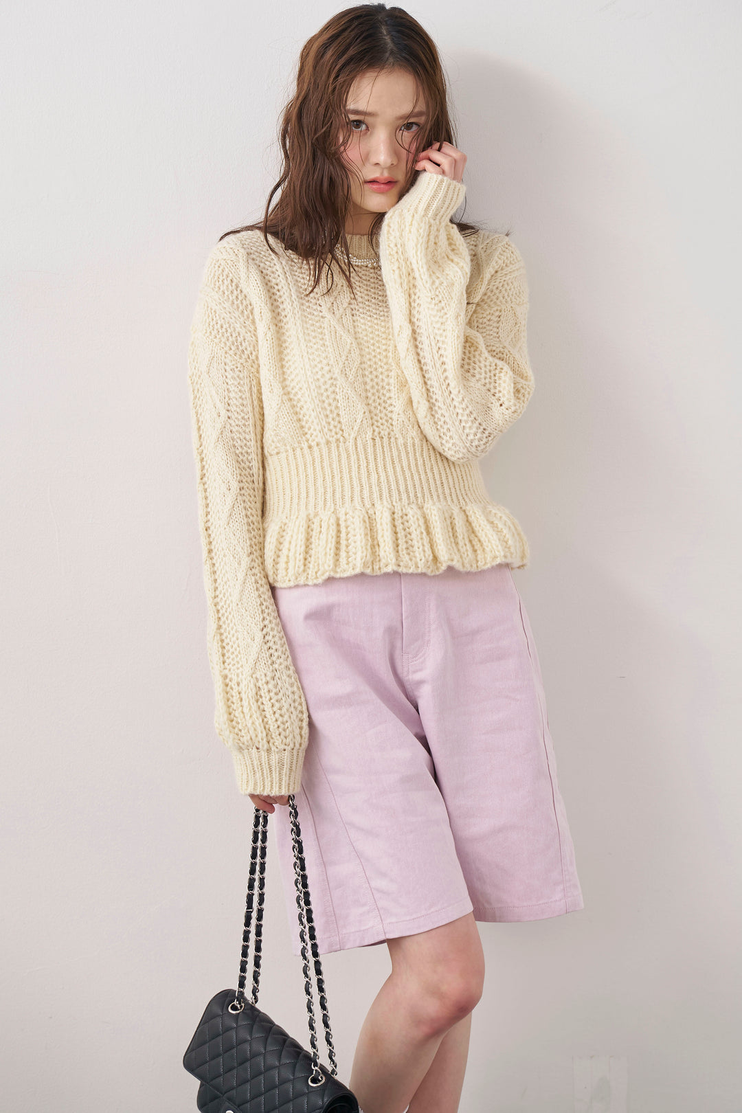 [予約]デニムベーシックハーフパンツ