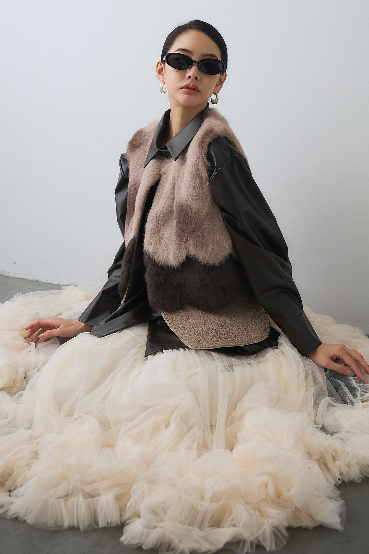 新品未使用♡Freneスウィートチュールフリルスカート 予約]スウィートチュールフリルスカート– Frene