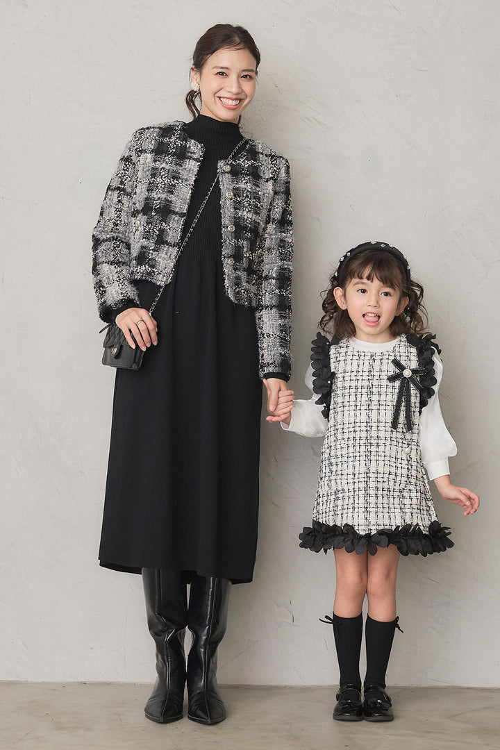 [予約]フリルツイードワンピセット