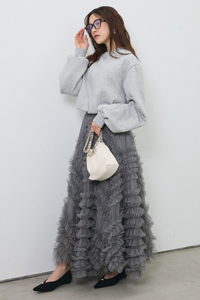 [予約]裏起毛バルーンスリーブプルオーバー