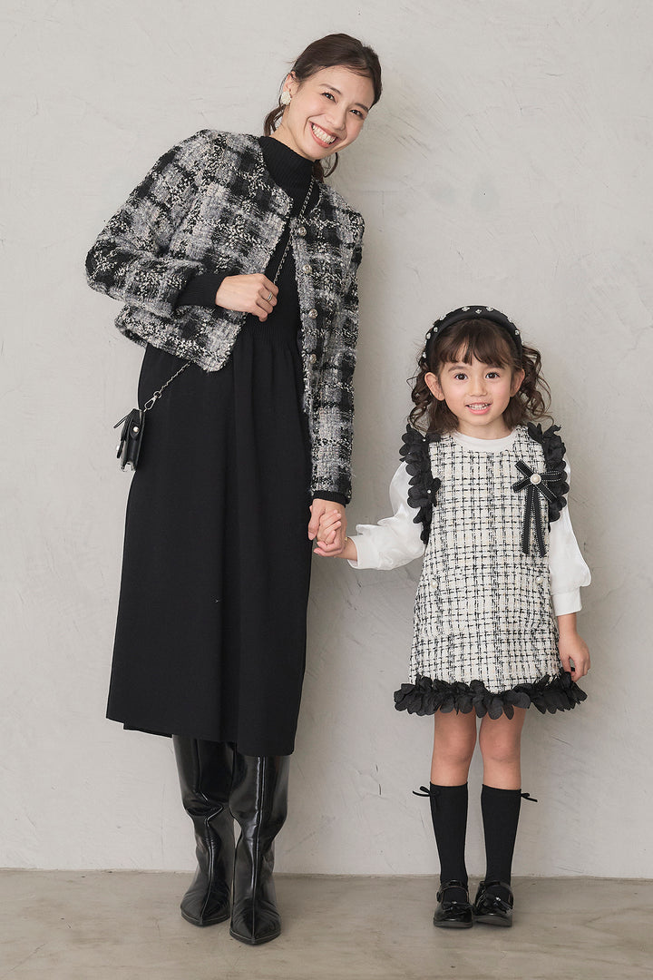 [予約]フリルツイードワンピセット