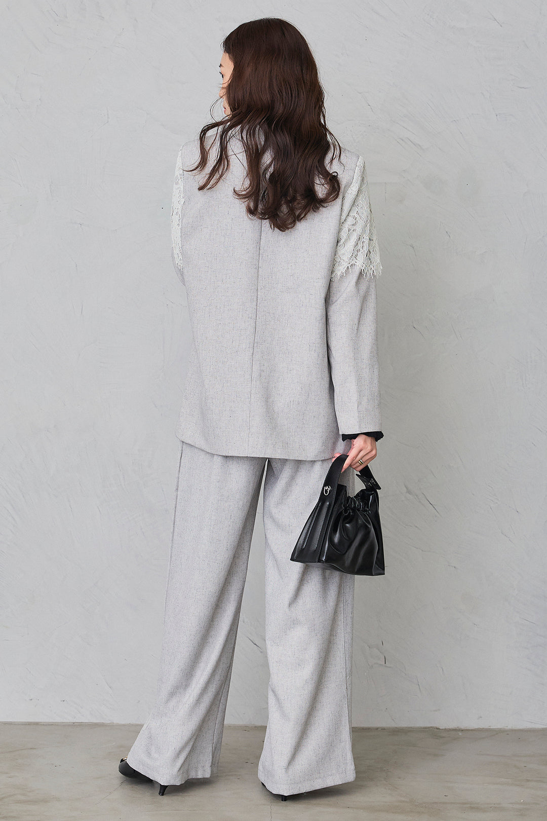 [予約]ショルダーレースデザインジャケット