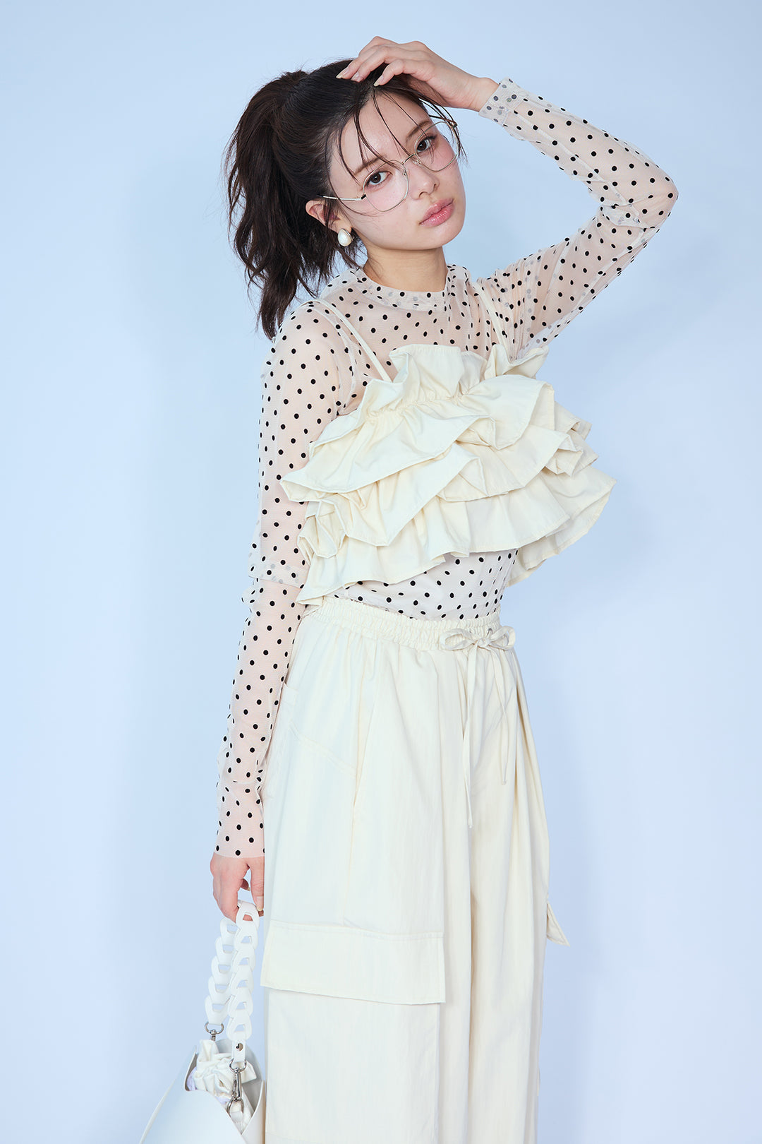 [予約]撥水フリルビスチェ